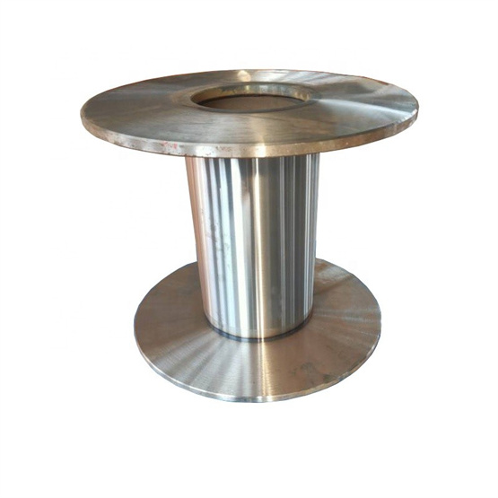metallic bobbin spool for metal steel wire winding